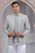 Men’s Ethnic Party Jacket – Grey Colour Edition PR