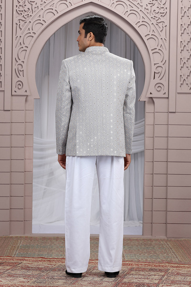 Men’s Ethnic Party Jacket – Grey Colour Edition PR