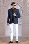 The Ultimate Sangeet Look – Navy Blue Jacket Only PR