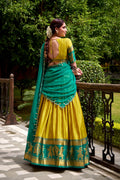 Wedding & Festival Mustard Lehenga Set with Embroidered Dupatta PR