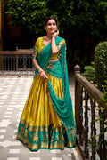 Wedding & Festival Mustard Lehenga Set with Embroidered Dupatta PR