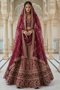Premium Pink Silk Embroidered Lehenga Choli Set for Women PR
