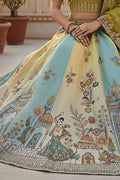 Designer Green Silk Bridal Lehenga Choli with Dupatta PR
