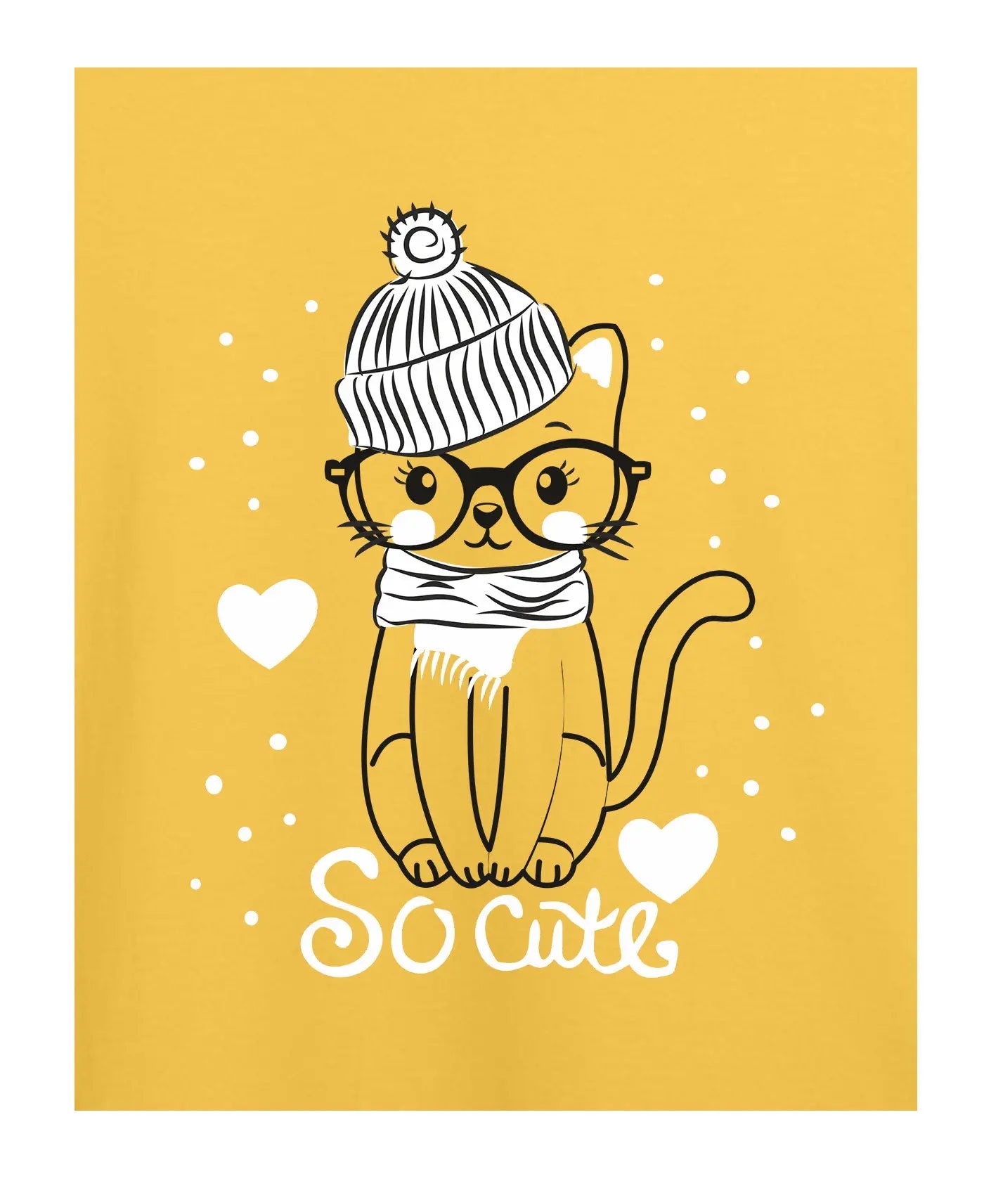 "So Cute" - Kids Unisex T-Shirt – Premium Round Neck - Minion Yellow and Pigeon Blue - 100% Cotton Offbeat