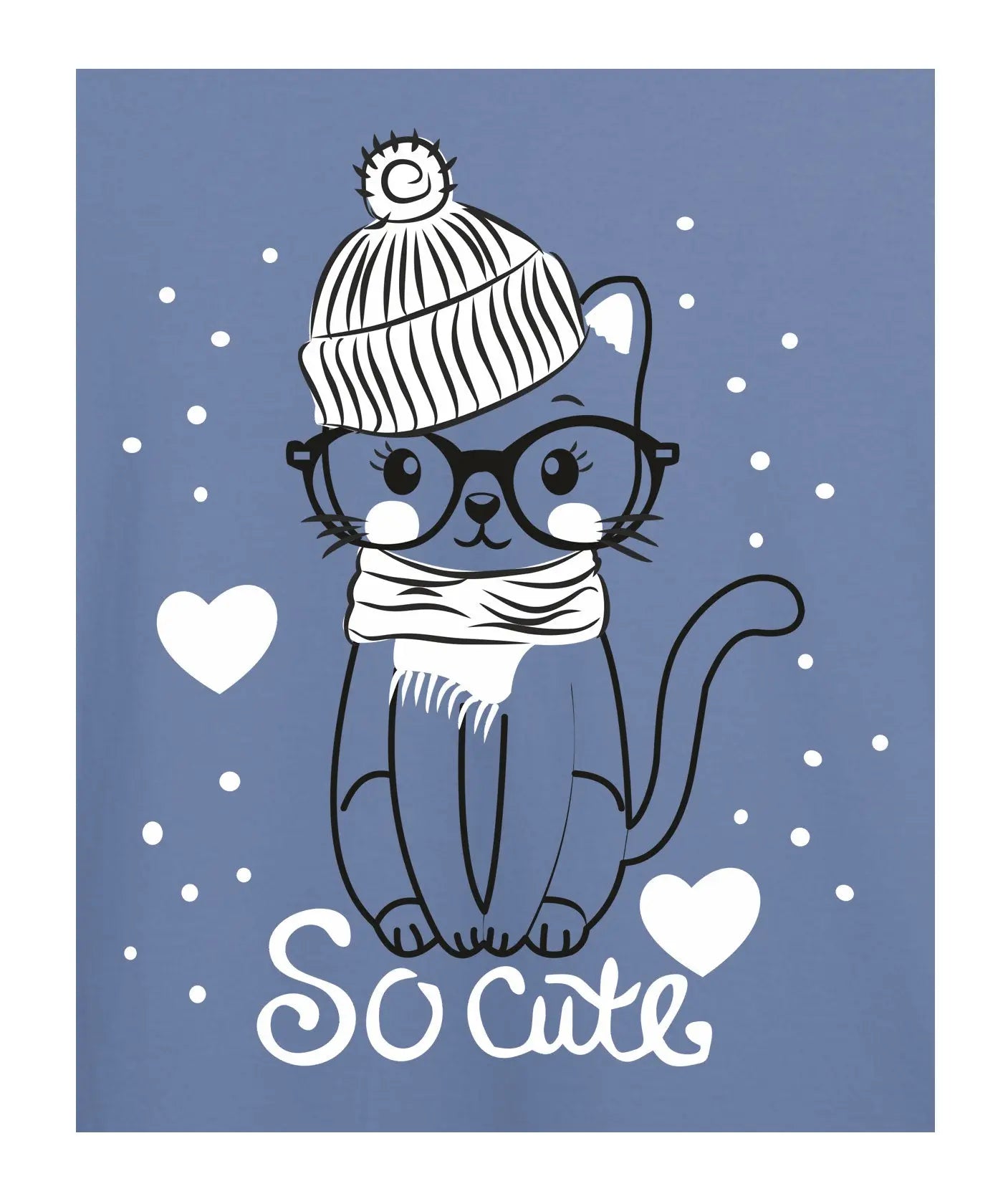 "So Cute" - Kids Unisex T-Shirt – Premium Round Neck - Minion Yellow and Pigeon Blue - 100% Cotton Offbeat