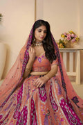 Sunrise Orange Traditional Silk Lehenga with Elegant Embroidery & Cutwork Detailing KSR