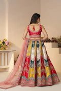 Vibrant Multicolor Zari Work Bridal Lehenga – Perfect for Haldi Celebrations KSR
