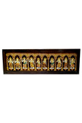 Handcrafted Wooden Dashavatara Panel Wall Art Traditional Indian Décor INDIGO ETHNICS