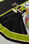 Black & Lime Green Embroidered Lehenga Choli Set – Navratri Special RTI