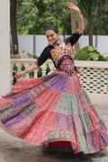 Navratri Special Multicolour Embroidered Lehenga Set – Boho Fusion Festive Wear RTI