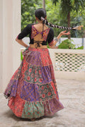 Navratri Special Multicolour Embroidered Lehenga Set – Boho Fusion Festive Wear RTI