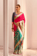 Pink & Multi Colour Banarasi Saree – Ethnic Silk Wear for Women RTI
