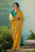Charming Mustard Silk Embroidered Saree for Special Occasions RTI