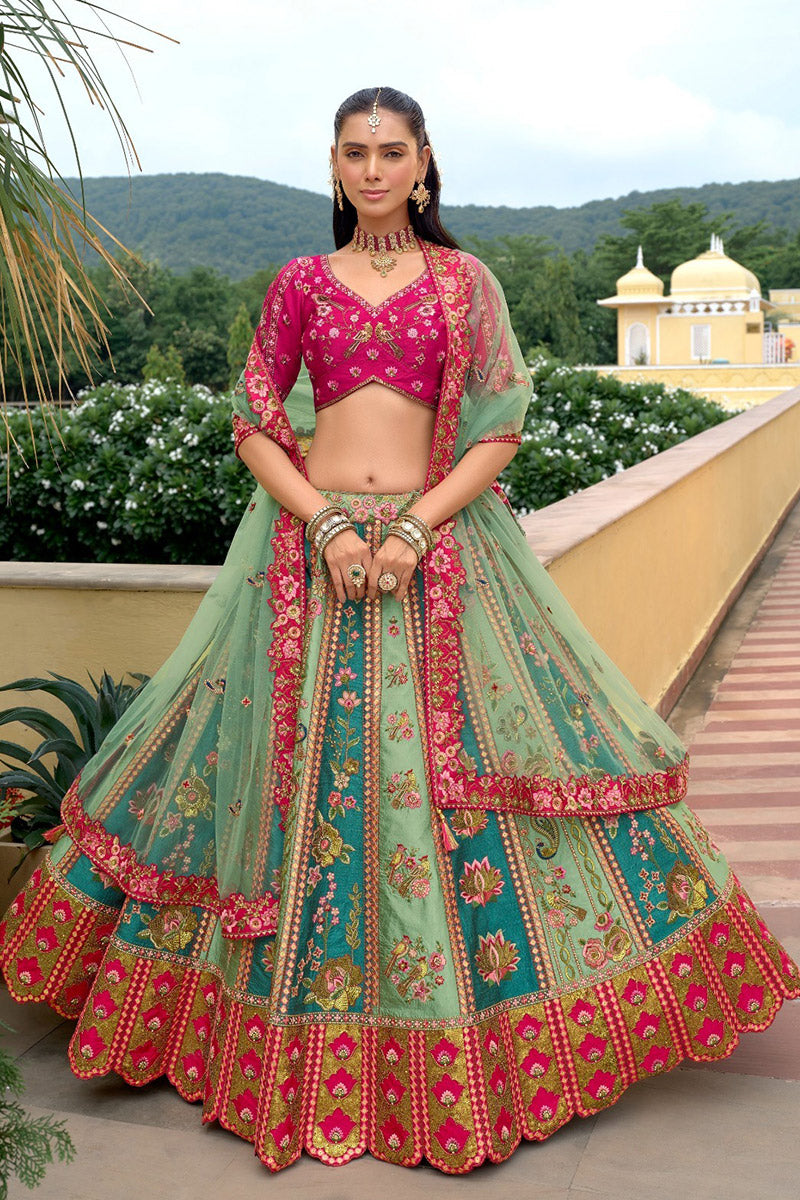 Elegant Multi Color Lehenga for Bridesmaids and Festive Occasions RTI