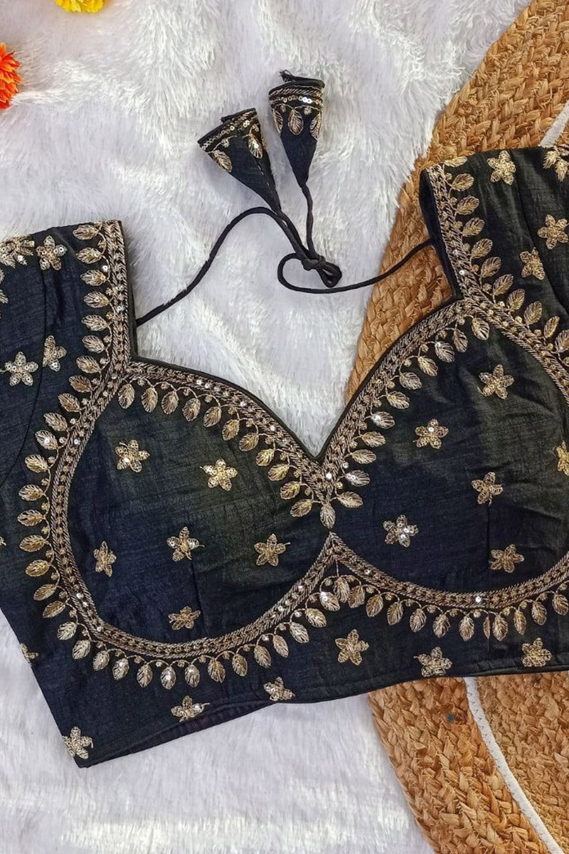 Women’s Heavy Embroidered Designer Saree Blouse – Padded - Bridal & Partywear RB