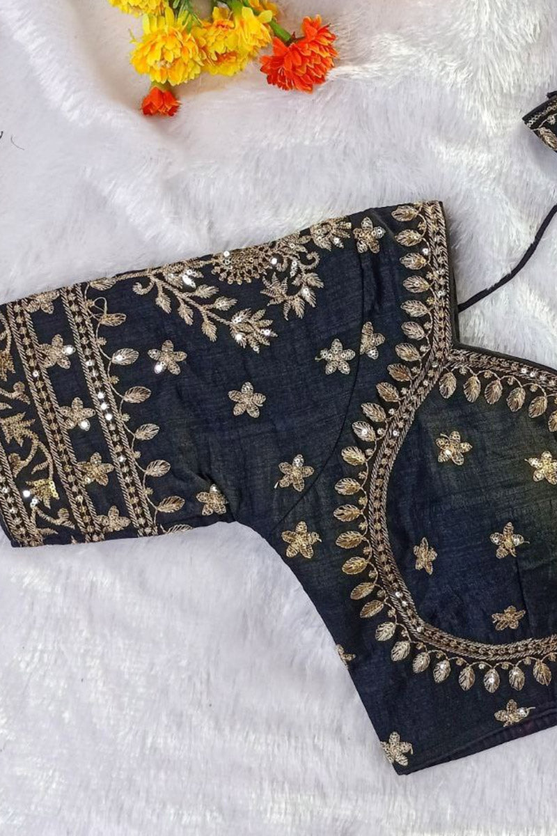 Women’s Heavy Embroidered Designer Saree Blouse – Padded - Bridal & Partywear RB