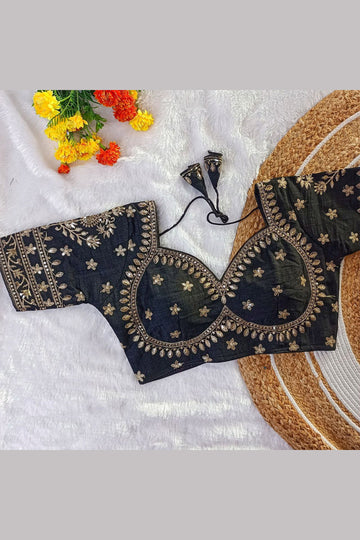 Women’s Heavy Embroidered Designer Saree Blouse – Padded - Bridal & Partywear RB