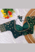 Women’s Heavy Embroidered Designer Saree Blouse – Padded - Bridal & Partywear RB
