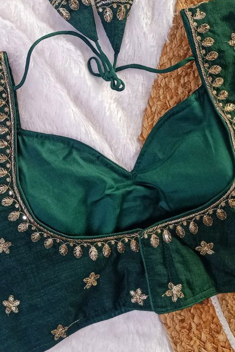 Women’s Heavy Embroidered Designer Saree Blouse – Padded - Bridal & Partywear RB