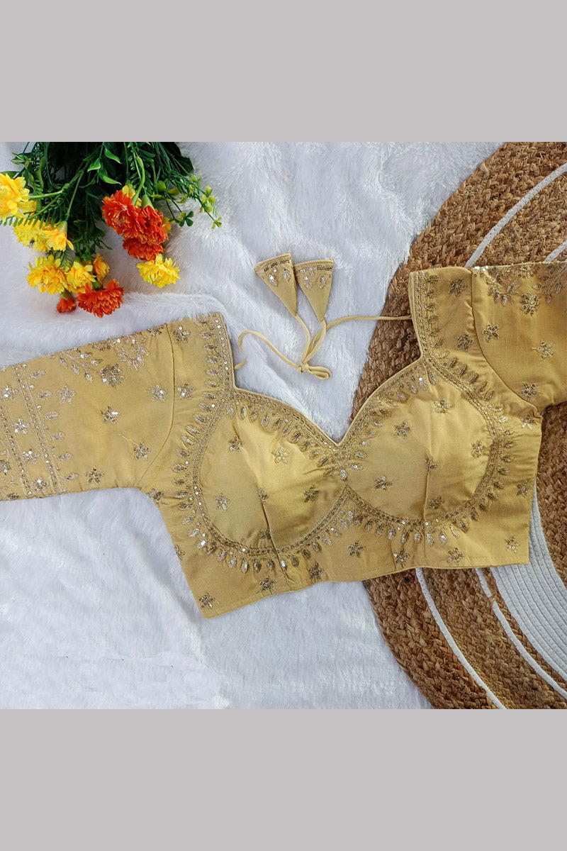 Women’s Heavy Embroidered Designer Saree Blouse – Padded - Bridal & Partywear RB