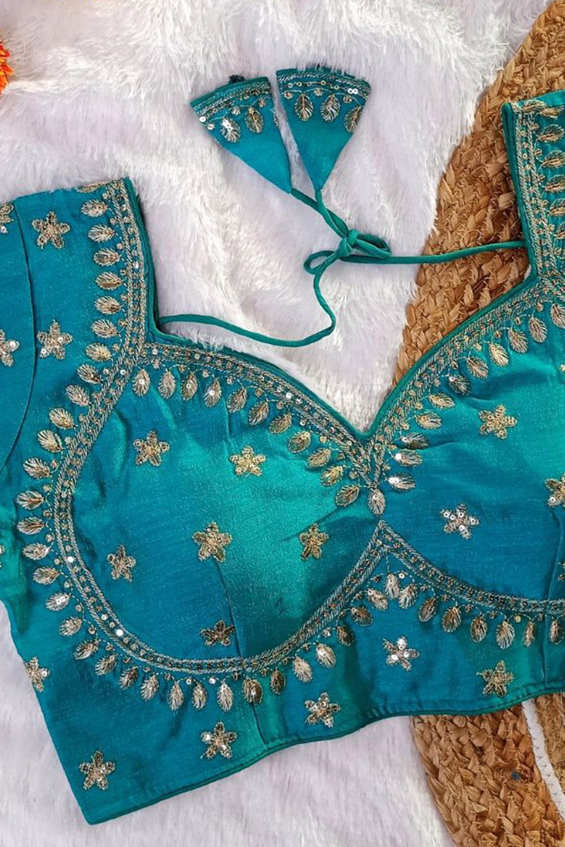 Women’s Heavy Embroidered Designer Saree Blouse – Padded - Bridal & Partywear RB