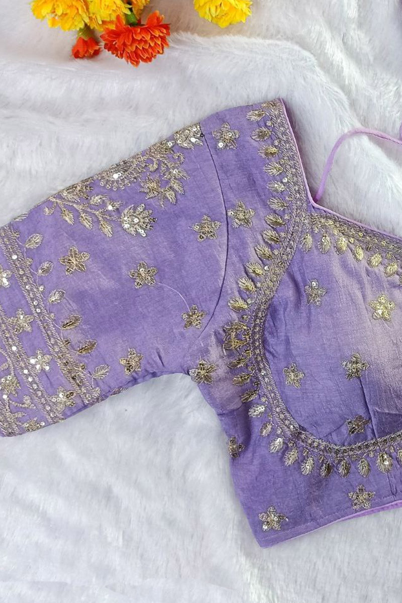 Women’s Heavy Embroidered Designer Saree Blouse – Padded - Bridal & Partywear RB