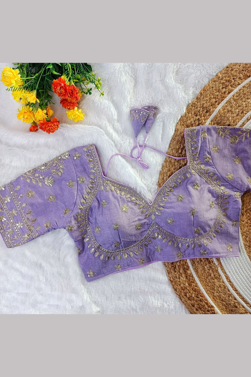 Women’s Heavy Embroidered Designer Saree Blouse – Padded - Bridal & Partywear RB