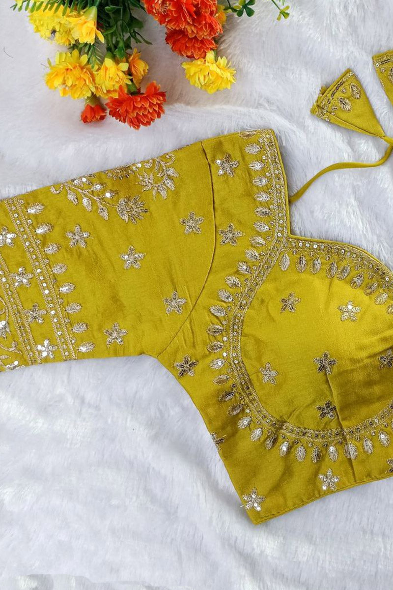 Women’s Heavy Embroidered Designer Saree Blouse – Padded - Bridal & Partywear RB