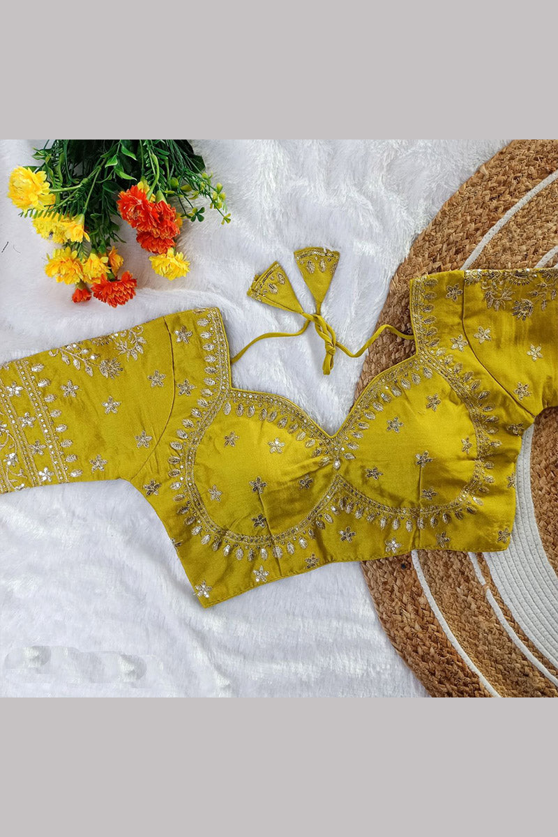 Women’s Heavy Embroidered Designer Saree Blouse – Padded - Bridal & Partywear RB