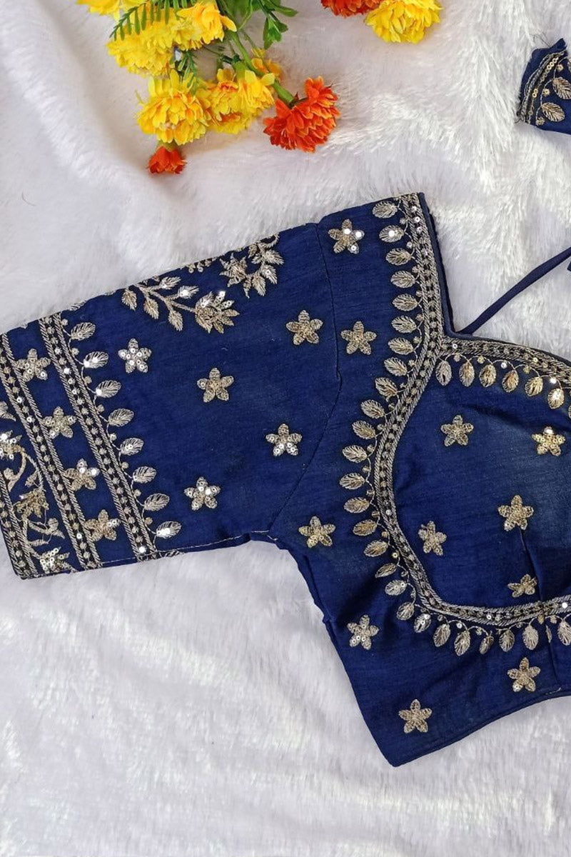 Women’s Heavy Embroidered Designer Saree Blouse – Padded - Bridal & Partywear RB