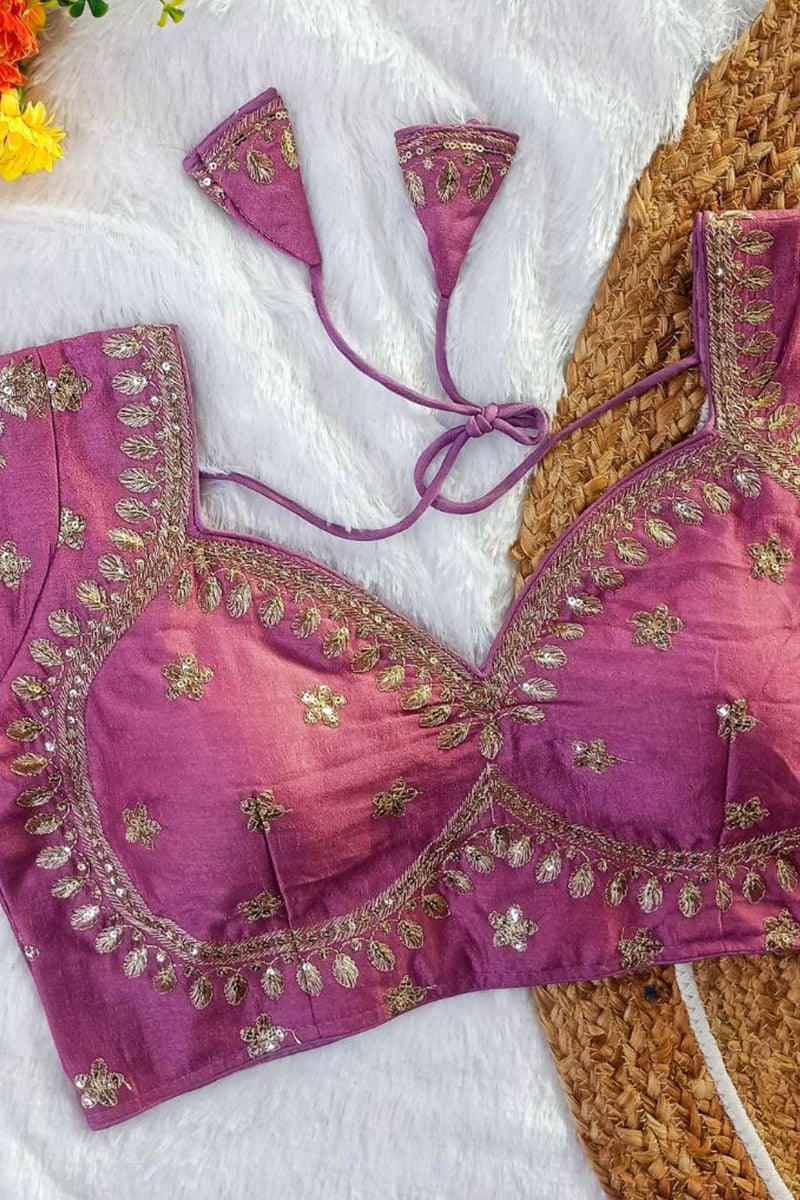 Women’s Heavy Embroidered Designer Saree Blouse – Padded - Bridal & Partywear RB