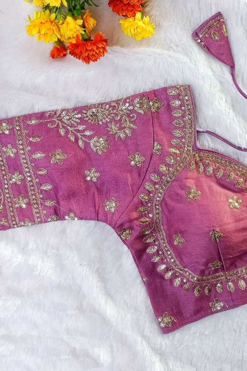 Women’s Heavy Embroidered Designer Saree Blouse – Padded - Bridal & Partywear RB