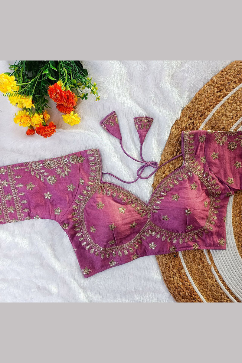 Women’s Heavy Embroidered Designer Saree Blouse – Padded - Bridal & Partywear RB