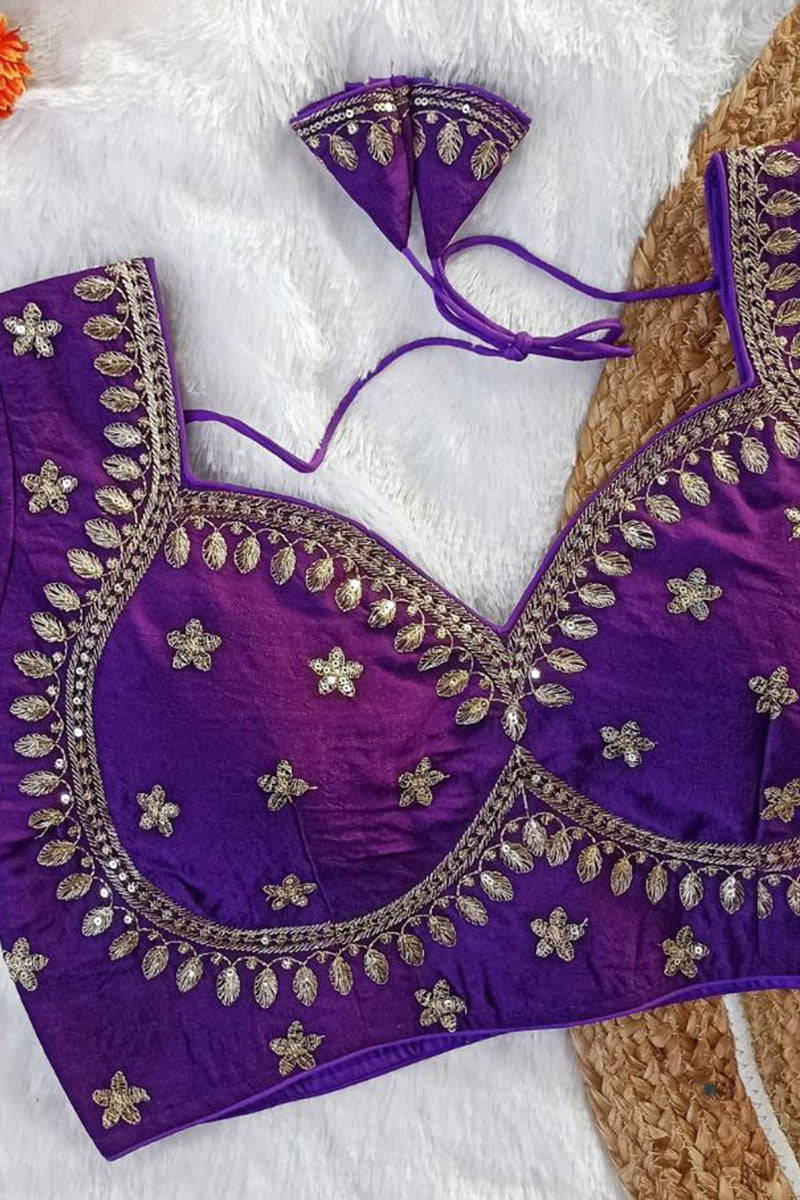 Women’s Heavy Embroidered Designer Saree Blouse – Padded - Bridal & Partywear RB