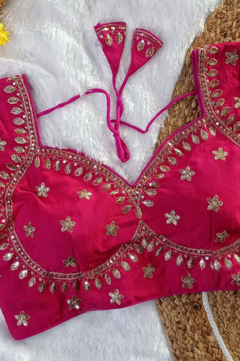 Women’s Heavy Embroidered Designer Saree Blouse – Padded - Bridal & Partywear RB