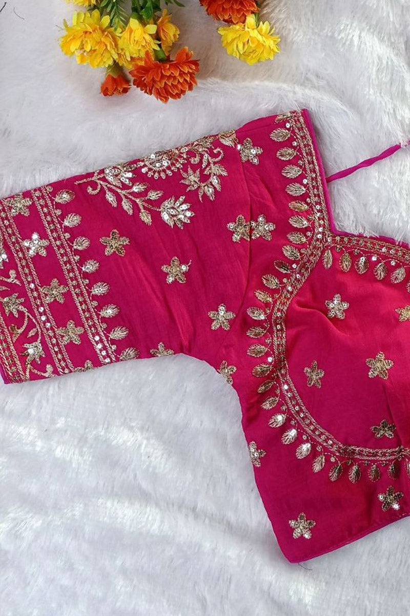 Women’s Heavy Embroidered Designer Saree Blouse – Padded - Bridal & Partywear RB