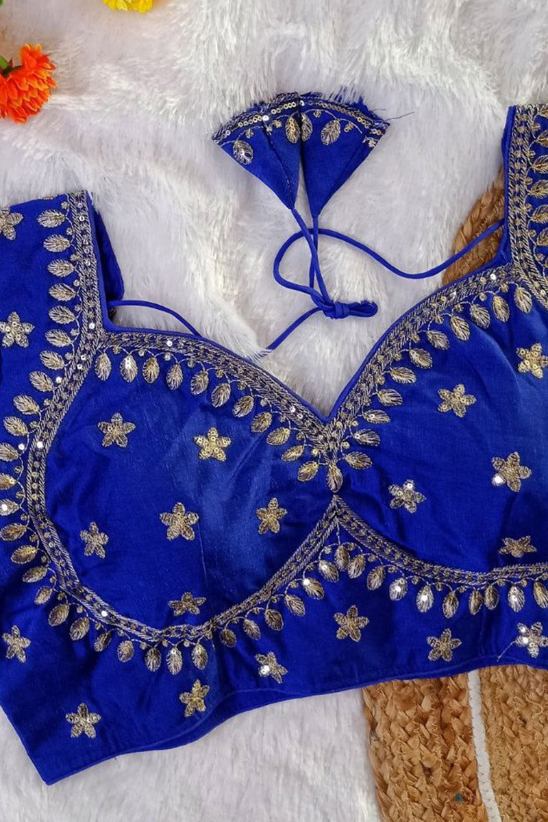 Women’s Heavy Embroidered Designer Saree Blouse – Padded - Bridal & Partywear RB