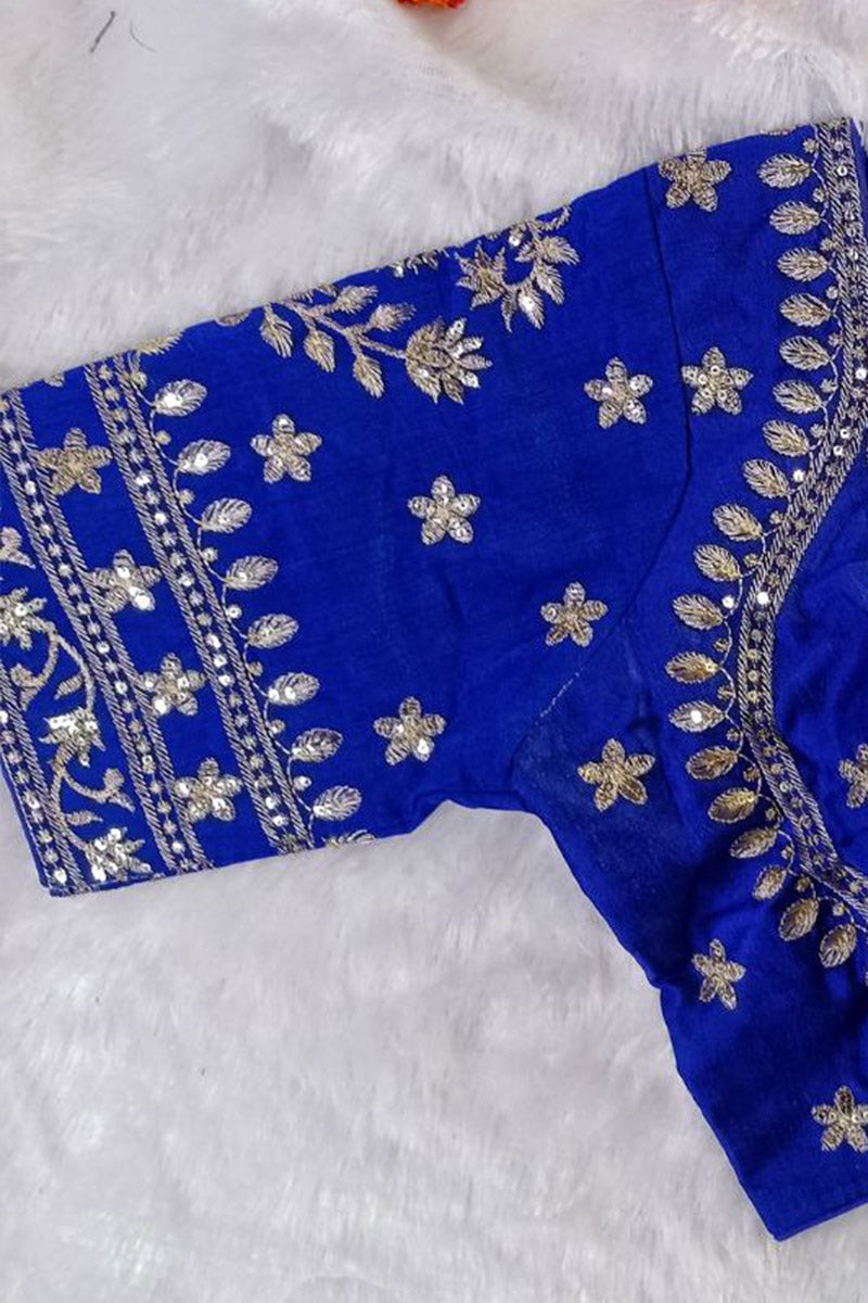 Women’s Heavy Embroidered Designer Saree Blouse – Padded - Bridal & Partywear RB