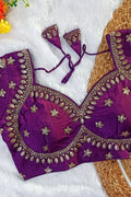 Women’s Heavy Embroidered Designer Saree Blouse – Padded - Bridal & Partywear RB