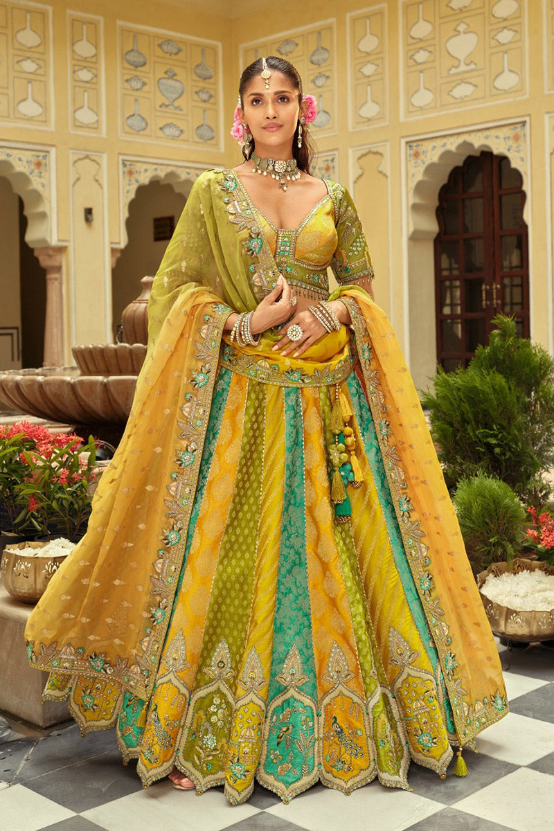 Festive Multi Colour Lehenga Set with Intricate Embroidery RTI