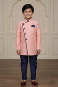 Designer Boys Pink Kurta Pajama – Elegant Festive Wear RTI