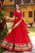 Red Designer Fancy Lehenga Choli – Perfect for Functions RTI