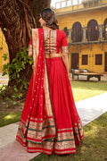 Red Designer Fancy Lehenga Choli – Perfect for Functions RTI