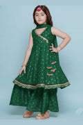 Girls Green Anarkali Suit – Ethnic Party & Festival Dress RTI