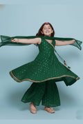 Girls Green Anarkali Suit – Ethnic Party & Festival Dress RTI