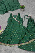 Girls Green Anarkali Suit – Ethnic Party & Festival Dress RTI