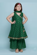 Girls Green Anarkali Suit – Ethnic Party & Festival Dress RTI