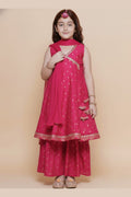 Elegant Pink Anarkali Dress for Girls – Traditional Party Wear RTI