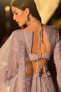 Lavender Bridal Lehenga Set with Handcrafted Embellishments KF
