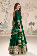 Green Embroidered Lehenga Choli with Dupatta | UK Ethnic Wear RTI